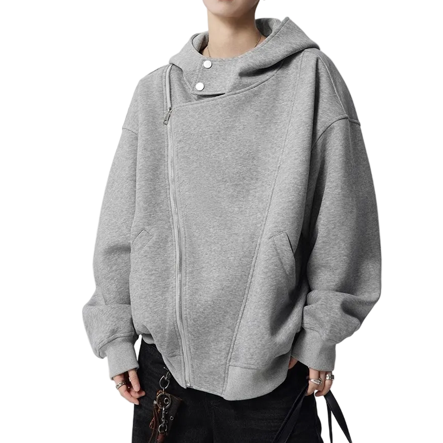 ASYMMETRIC ZIP SWEAT HOODIE（アシンメトリックジップスウェットフーディ）｜ユニセックス