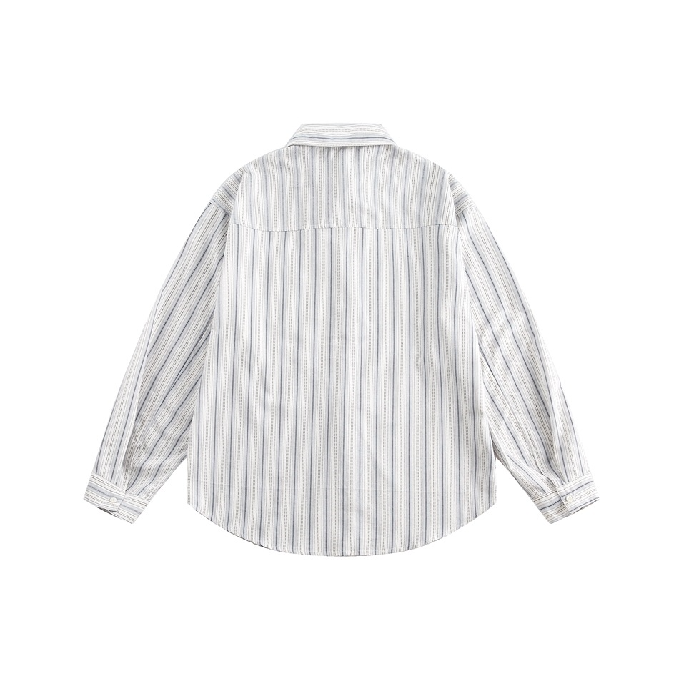 EMBROIDERED STRIPE SHIRT（エンブロイダードストライプシャツ）