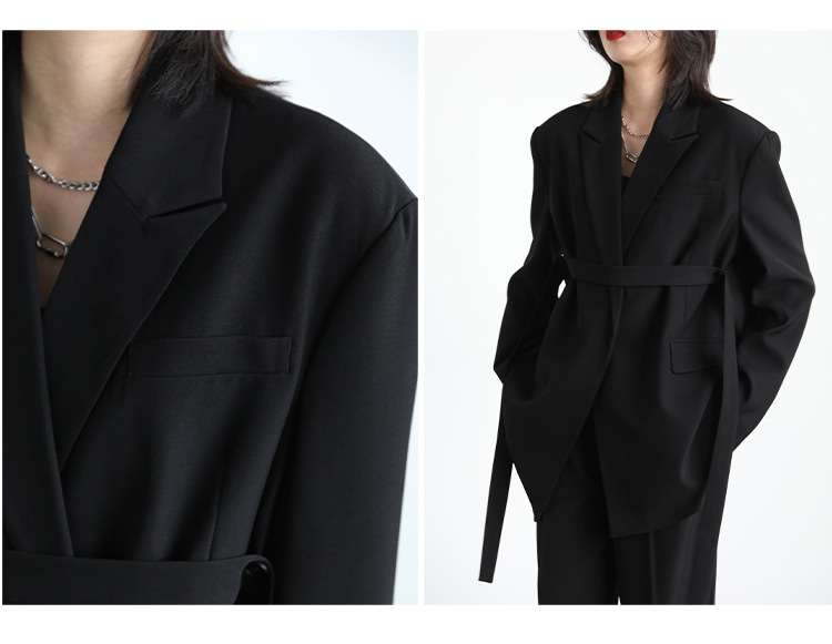 PLEATED HEM STAND COLLAR SET（裾プリーツ スタンドカラー ジャケット&パンツ）｜レディース Mira Gemini