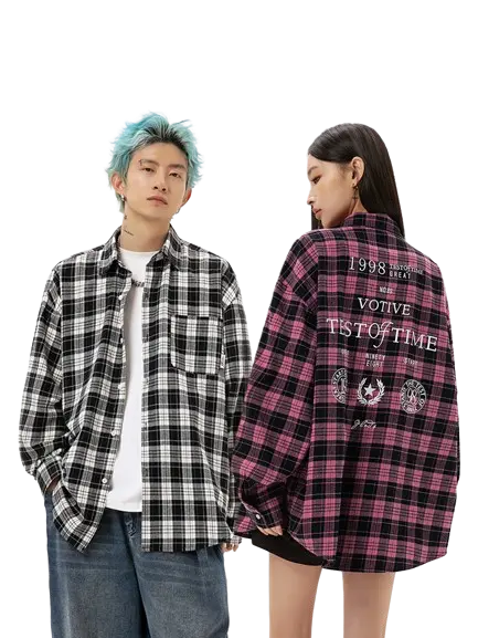 VINTAGE CHECKE SHIRT-ヴィンテージライクチェックシャツ Mira Gemini