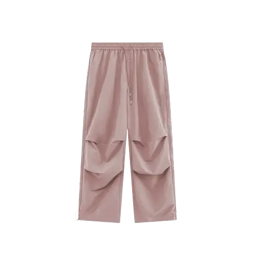 RUCHED DESIGN NYLON JOGGER PANTS-ルーチェデザインナイロンジョガーパンツ Mira Gemini
