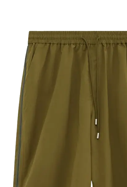 RUCHED DESIGN NYLON JOGGER PANTS-ルーチェデザインナイロンジョガーパンツ Mira Gemini
