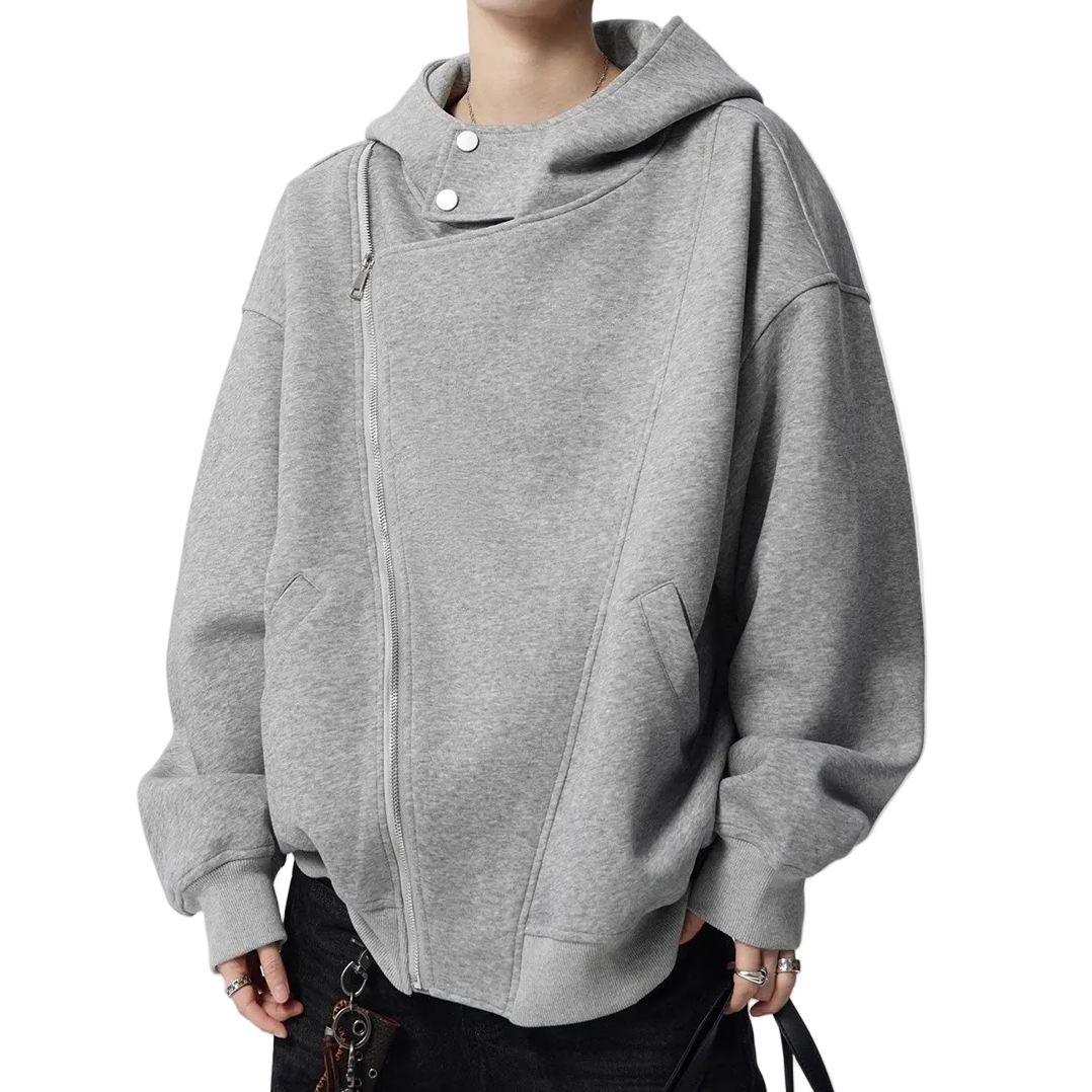 ASYMMETRIC ZIP SWEAT HOODIE（アシンメトリックジップスウェットフーディ）｜ユニセックス