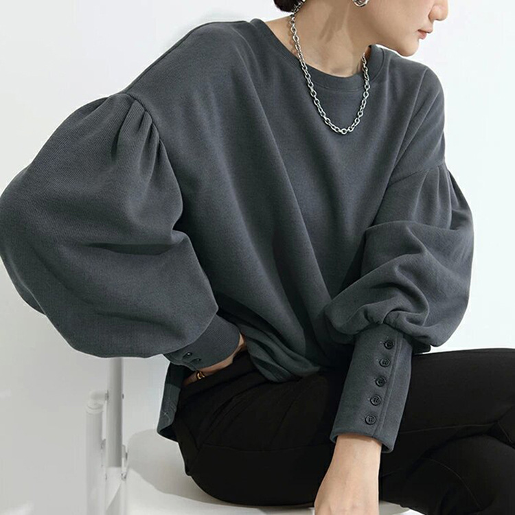BALLOON SLEEVE PULLOVER SWEAT（バルーンスリーブ プルオーバースウェット）｜レディース
