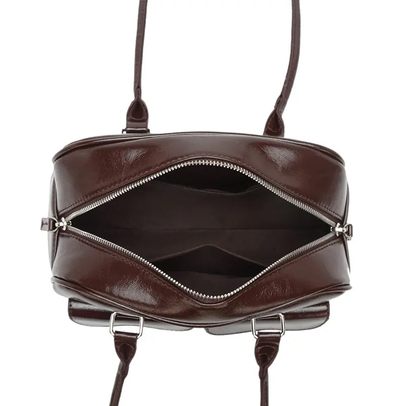 VINTAGE PU SHOULDER BAG - ヴィンテージライクPUショルダーバッグ Mira Gemini