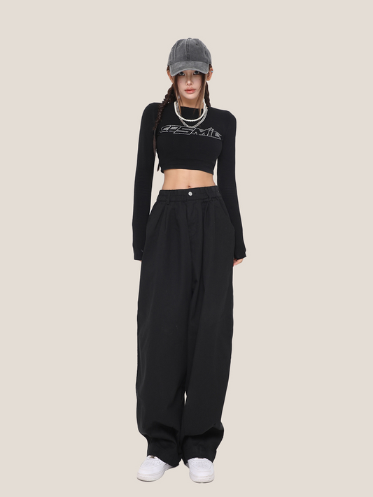 HIGH WAIST WIDE LEG PANTS（ハイウエストワイドレッグパンツ） Mira Gemini