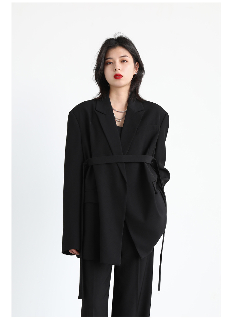 PLEATED HEM STAND COLLAR SET（裾プリーツ スタンドカラー ジャケット&パンツ）｜レディース Mira Gemini