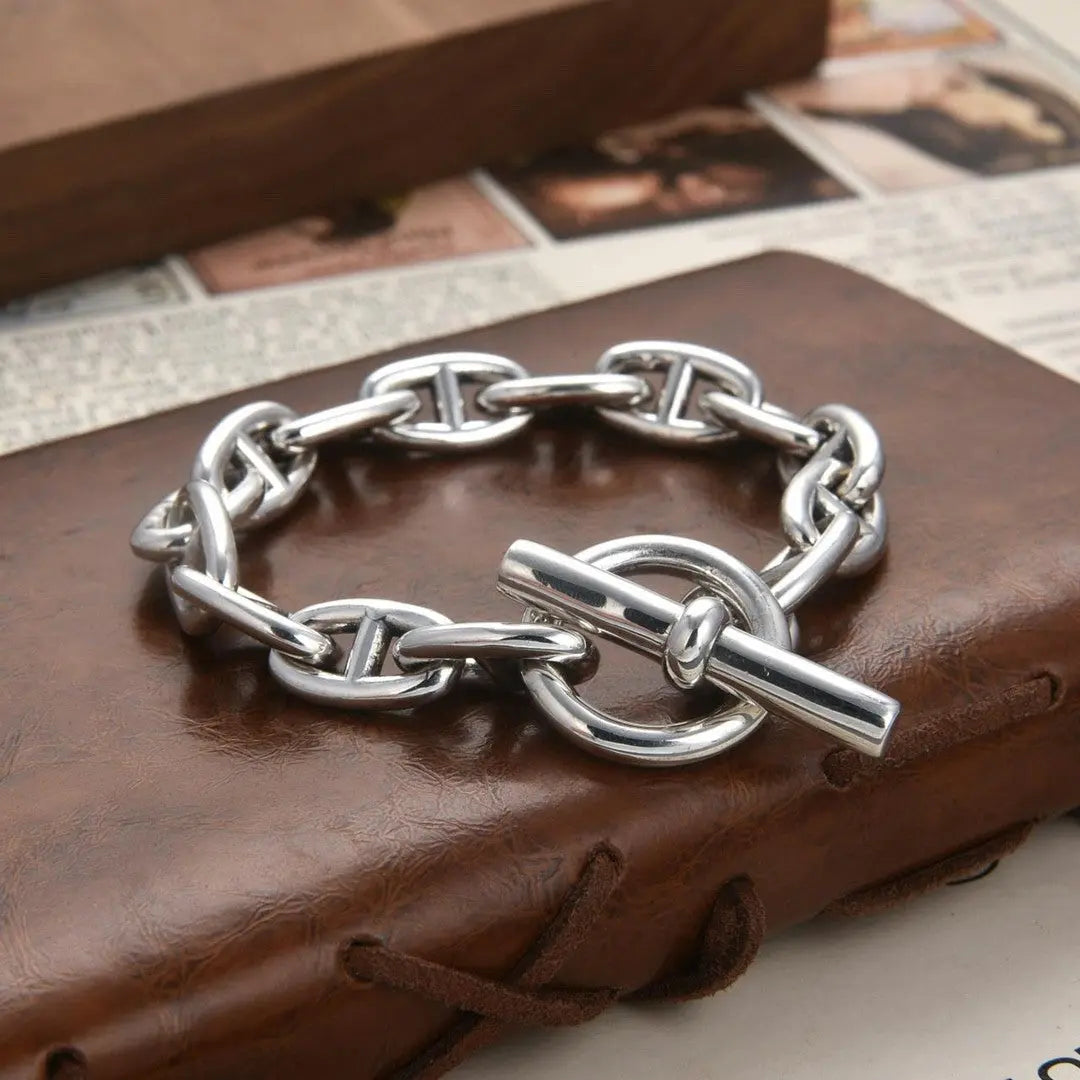 CLASSIC LINK SILVER BRACELET Mira Gemini