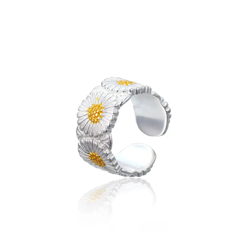 DAISY SILVER RING Mira Gemini
