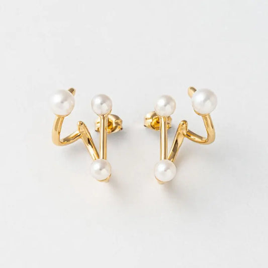 PEARL WAVE EAR CUFF Mira Gemini