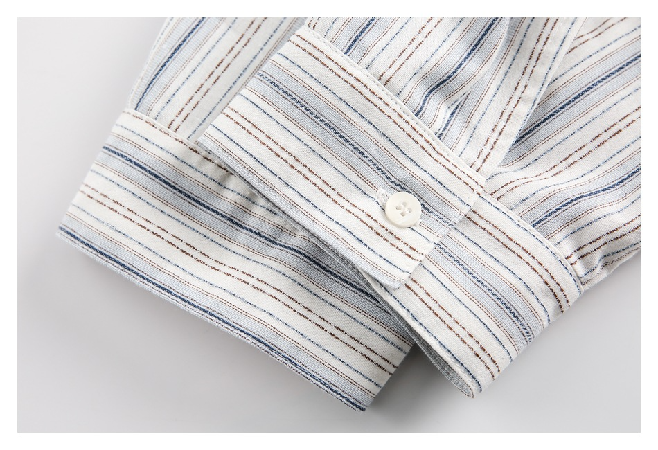 EMBROIDERED STRIPE SHIRT（エンブロイダードストライプシャツ）