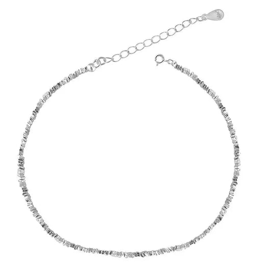 SQUARE SILVER NECKLACE Mira Gemini