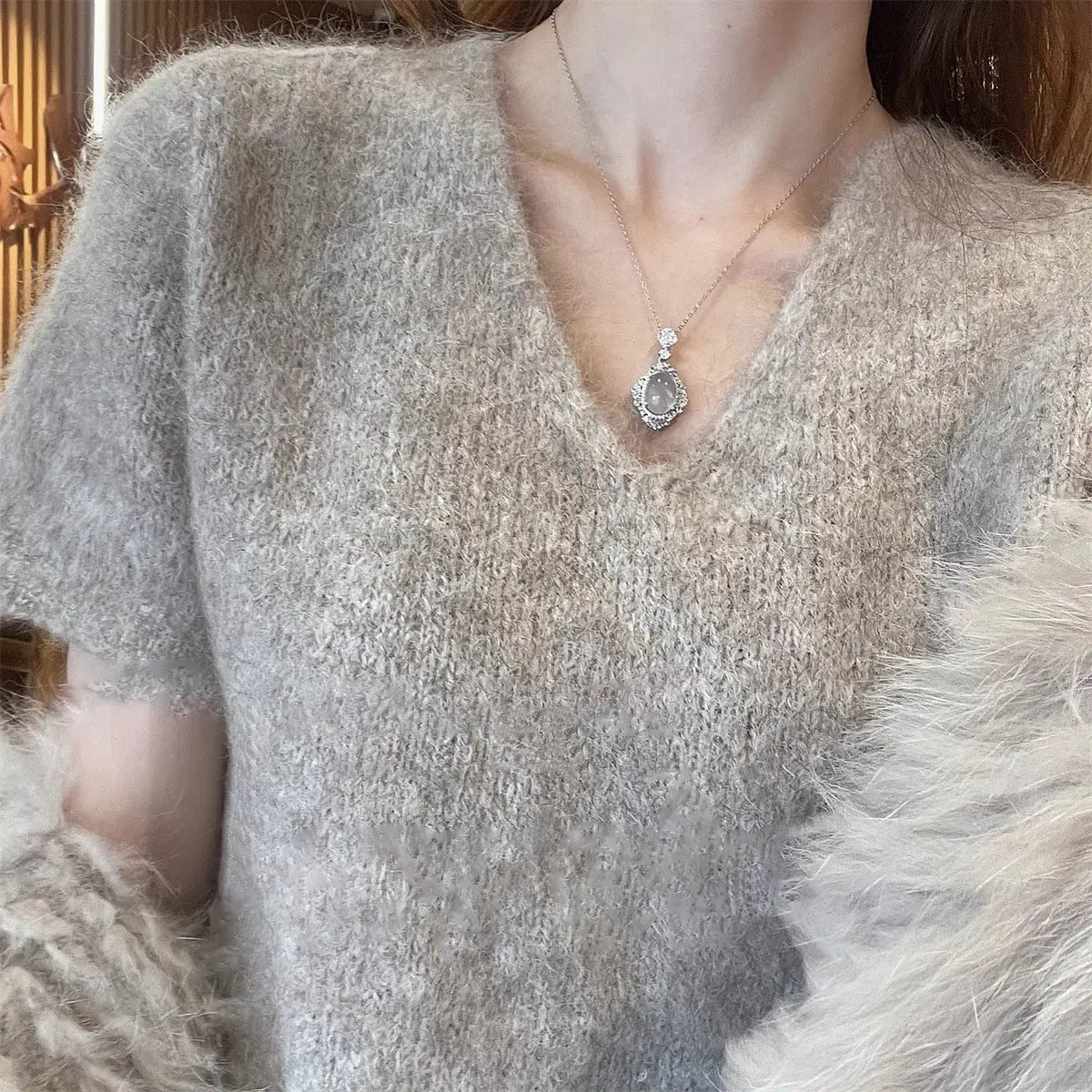SIMPLE SILVER NECKLACE Mira Gemini