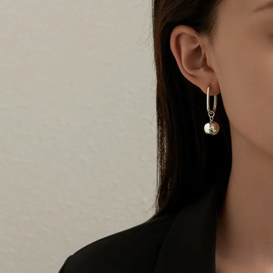 MINIMAL DROP SILVER PIERCE Mira Gemini