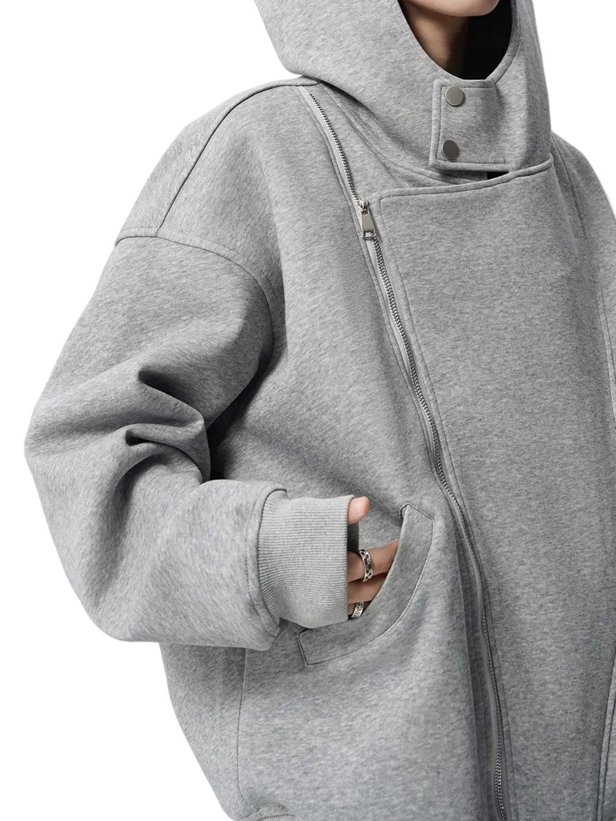 ASYMMETRIC ZIP SWEAT HOODIE（アシンメトリックジップスウェットフーディ）｜ユニセックス