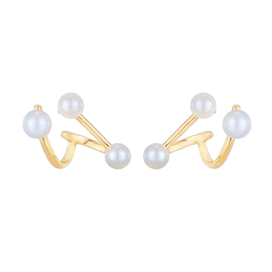 PEARL WAVE EAR CUFF Mira Gemini