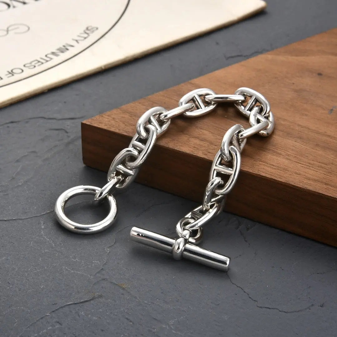 CLASSIC LINK SILVER BRACELET Mira Gemini