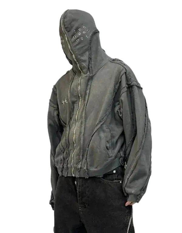 FACE COVER ZIP-UP HOODIE-フェイスカバージップアップフーディー Mira Gemini