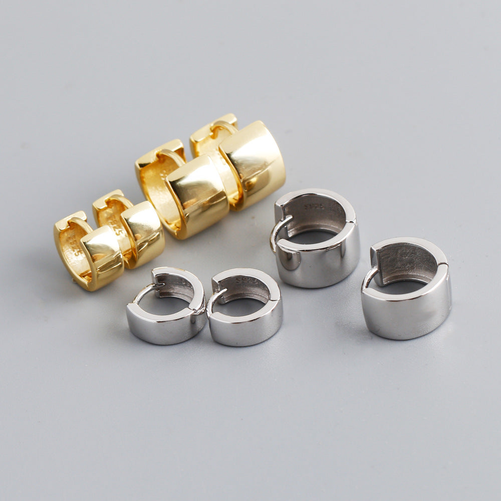 GEO WIDE HOOP EARRINGS（ジオワイドフープピアス）