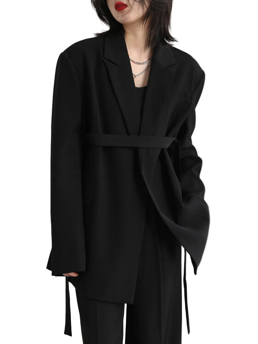 PLEATED HEM STAND COLLAR SET（裾プリーツ スタンドカラー ジャケット&パンツ）｜レディース