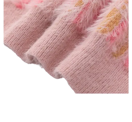 MOHAIR TOUCH SHAGGY STRIPE KNIT-モヘアタッチ シャギーストライプニット Mira Gemini
