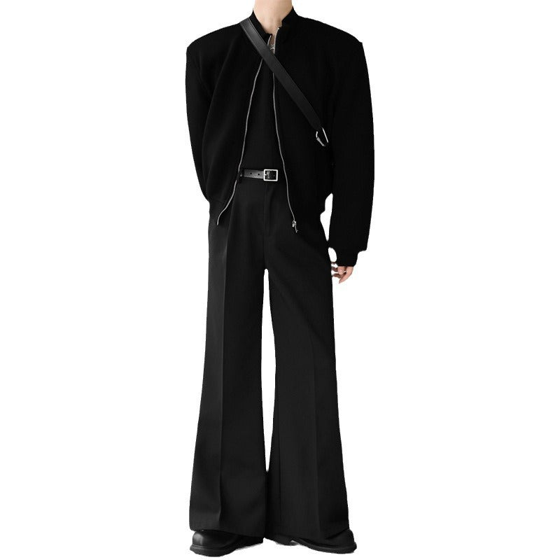 WIDE LEG BLACK SLACKS（ワイドレッグ ブラックスラックス）｜メンズ