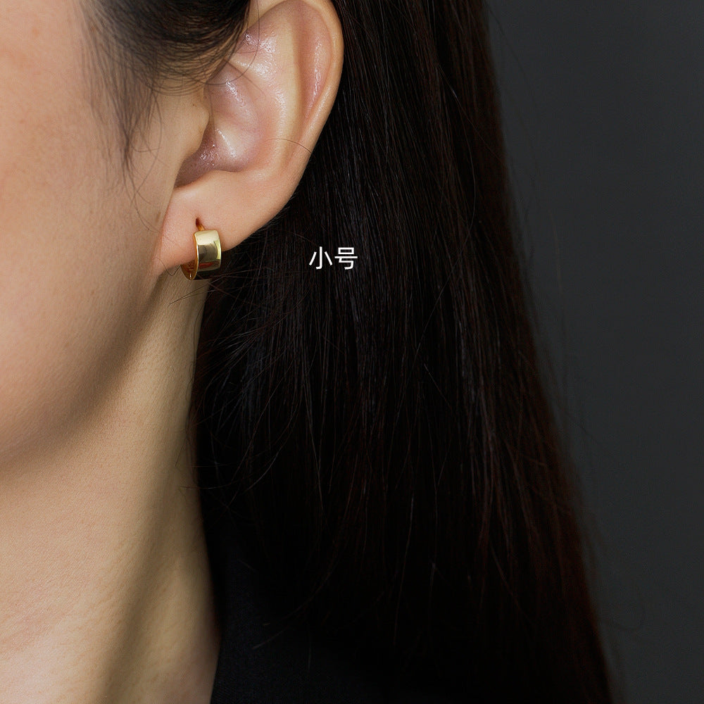 GEO WIDE HOOP EARRINGS（ジオワイドフープピアス）