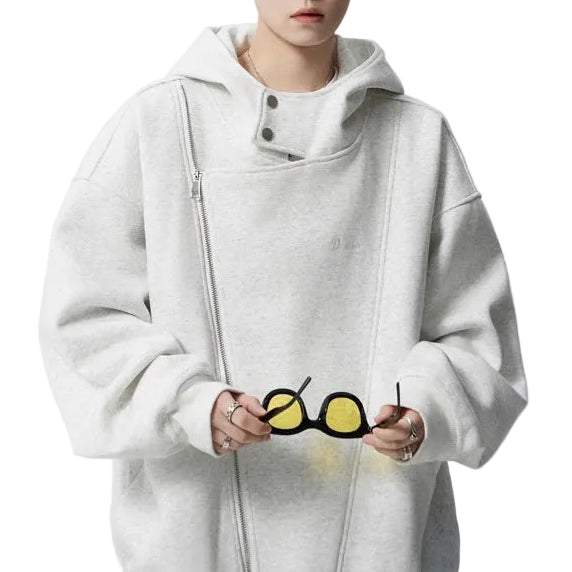 ASYMMETRIC ZIP SWEAT HOODIE（アシンメトリックジップスウェットフーディ）｜ユニセックス