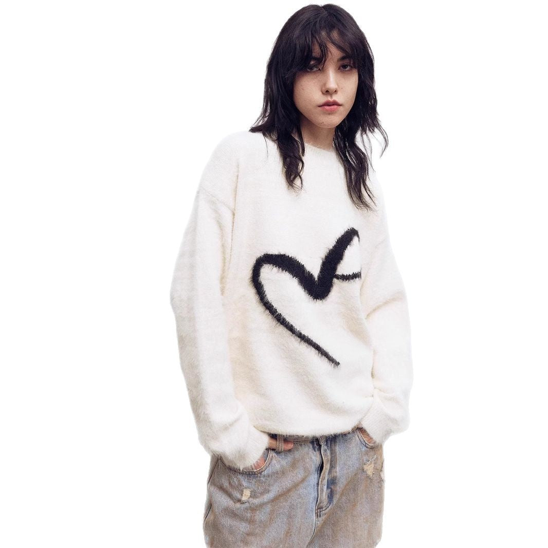 MOHAIR TOUCH LOGO SWEATER（モヘアタッチロゴセーター）