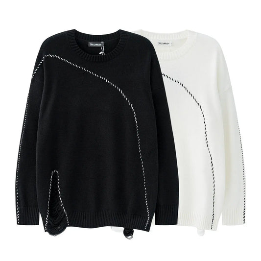 DISTORTED SEAM SWEATER-ディストーテッドシームセーター Mira Gemini