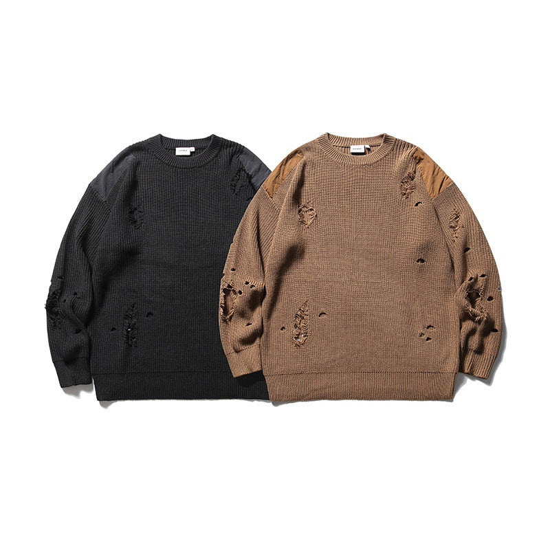 DAMAGED PATCHWORK KNIT（ダメージパッチワークニット）
