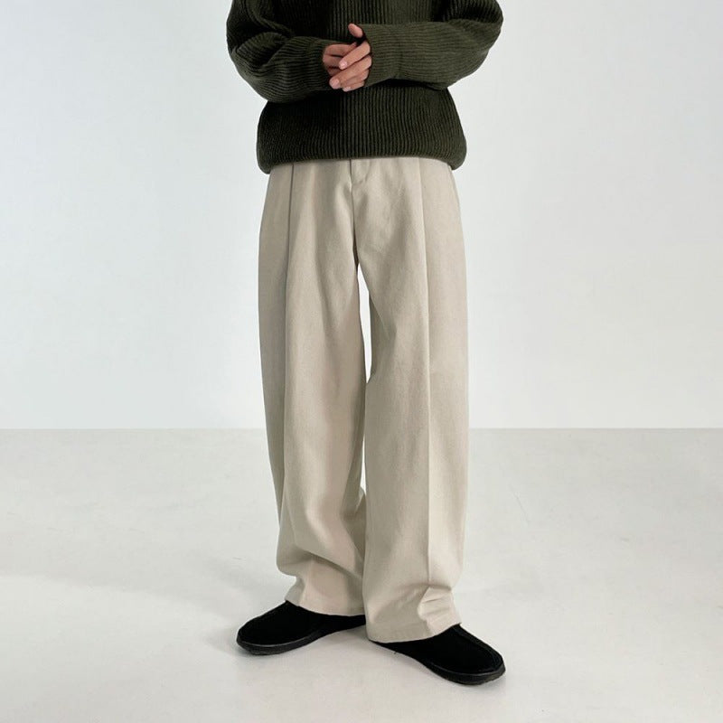 WIDE STRAIGHT COTTON PANTS（ワイドストレートコットンパンツ）｜メンズ