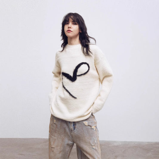 MOHAIR TOUCH LOGO SWEATER（モヘアタッチロゴセーター）