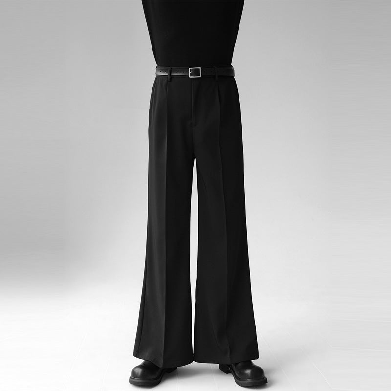 WIDE LEG BLACK SLACKS（ワイドレッグ ブラックスラックス）｜メンズ