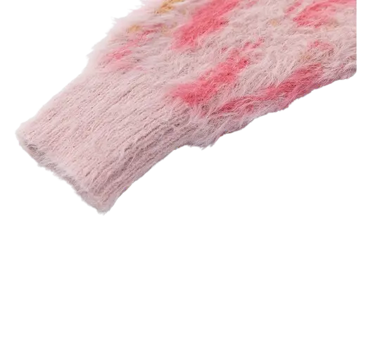 MOHAIR TOUCH SHAGGY STRIPE KNIT-モヘアタッチ シャギーストライプニット Mira Gemini