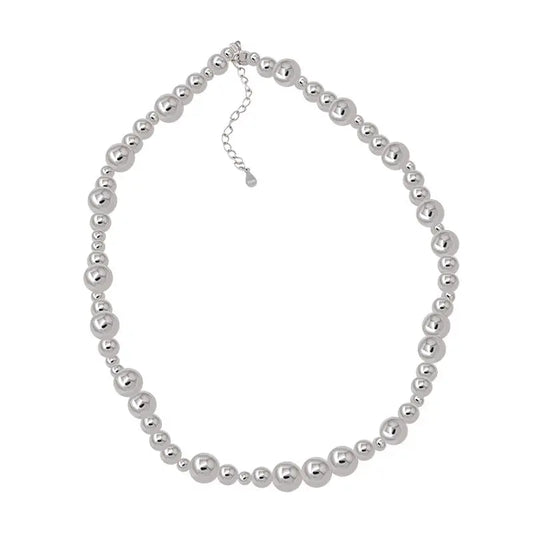 高級感の大きさs925純銀ビーズのネックレス Mira Gemini
