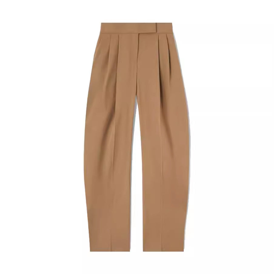 SCARF-CUT SUIT JACKET HIGH-WAISTED PANTS SET（スカーフカット ジャケット＆ハイウエストパンツ セットアップ）｜レディース