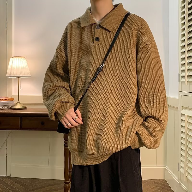 BOXY COLLAR KNIT（ボクシーカラーニット）