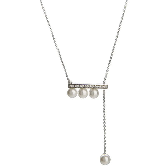 PEARL SILVER NECKLACE- Silver925 ネックレス Mira Gemini
