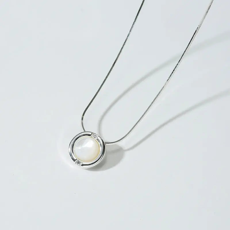 PEARL SILVER NECKLACE Mira Gemini