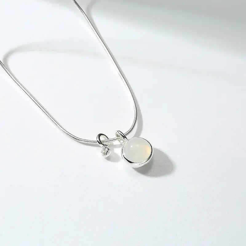 PEARL SILVER NECKLACE Mira Gemini