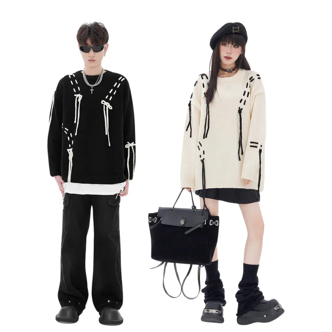 TACTICAL STRAP KNIT SWEATER